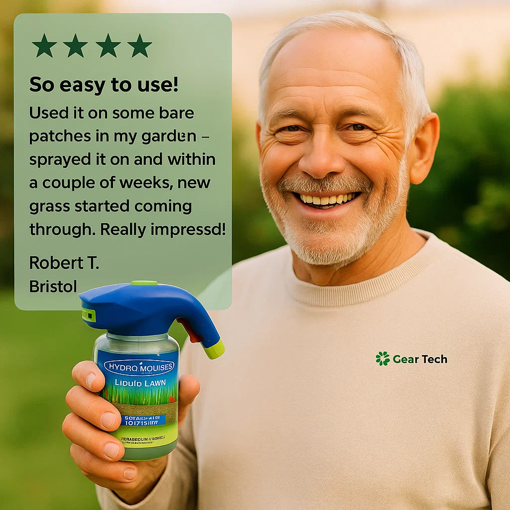 Hudson & Jurgen – Lawn Repair Spray with Advanced Hydroseeding Technology | Effortless Solution for Lush Green Lawns