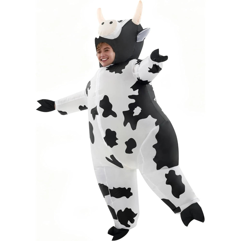 Hudson & Jurgen – Inflatable Cow Costume for Adults with Eye-Catching Design | Fun Outfit for Halloween and Parties