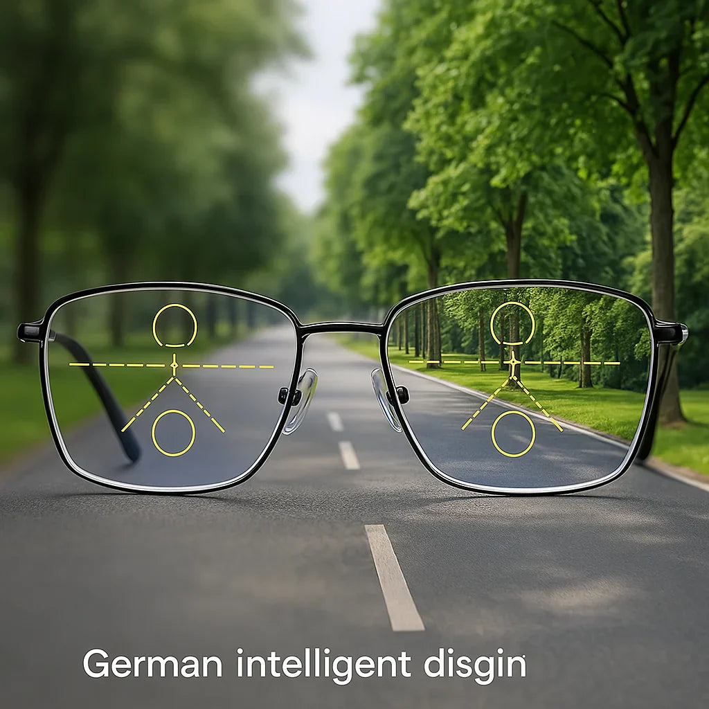 Hudson & Jurgen – Intelligent Progressive Glasses | Cutting-Edge Lenses for All-Day Clarity | Versatile Vision Solution