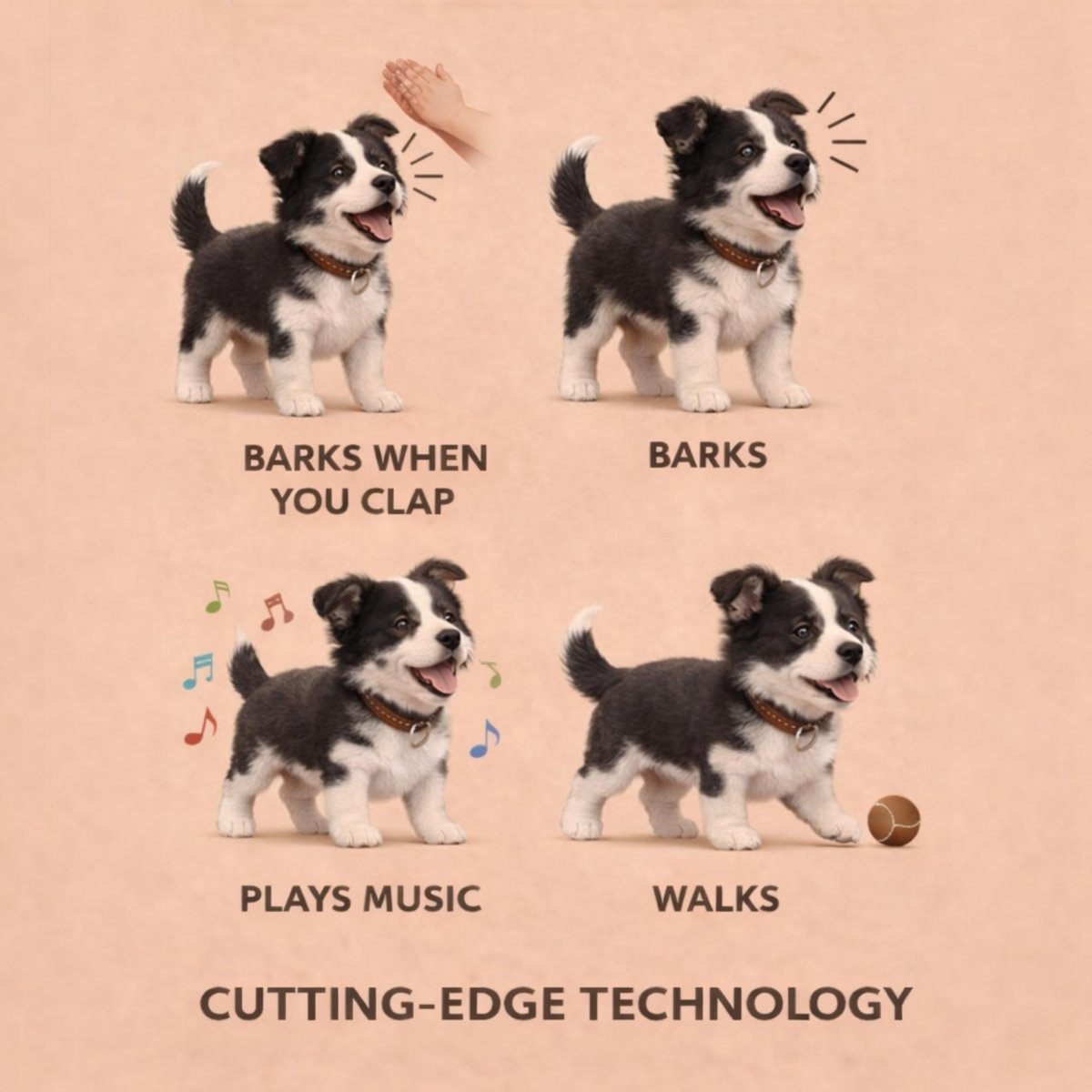 Hudson & Jurgen – Robot Puppy | Interactive Walking & Barking Electronic Dog Toy with Soft Plush Design