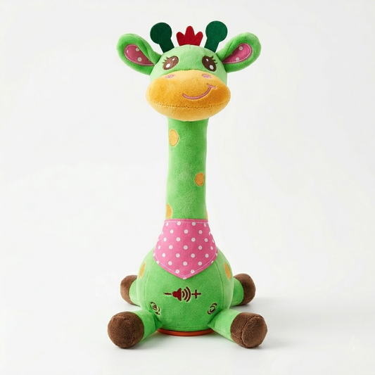 Hudson & Jurgen – Interactive Singing Giraffe Plush Toy with Nursery Rhymes & Speech Mimicry | Engaging Musical Companion for Early Childhood Development