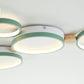 Round Flush Mount Ceiling Light White Gray Green Bedroom