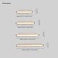Minimalist Rectangular Flush Mount Ceiling Light