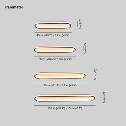Minimalist Rectangular Flush Mount Ceiling Light