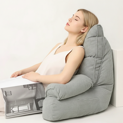 Hudson & Jurgen – Lounge Comfort | Bed Pillow with Arm Support & Memory Foam | Ideal for Reading and Gaming