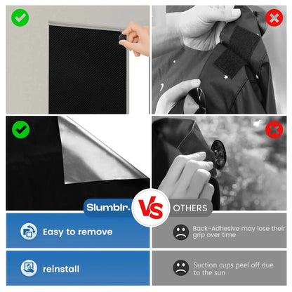 Hudson & Jurgen – Magnetic Portable Blackout Window Shades with Suction Hold | Perfect for Travel and Kids' Rooms