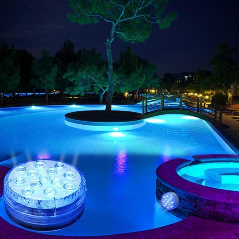 Hudson & Jurgen – Magnetic Waterproof LED Pool Light with Remote Control & 12 Colors | Floating Pool Lights for Vibrant Nighttime Ambiance