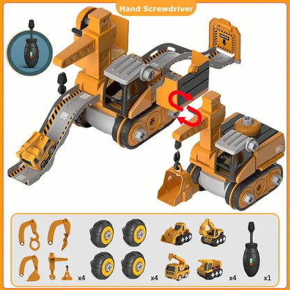 Hudson & Jurgen – Master Builder Set | Engineering Toy with Easy-to-Use Tools | Develops Creativity and Teamwork