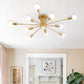 Mid Century Semi Flush Mount Sputnik Light