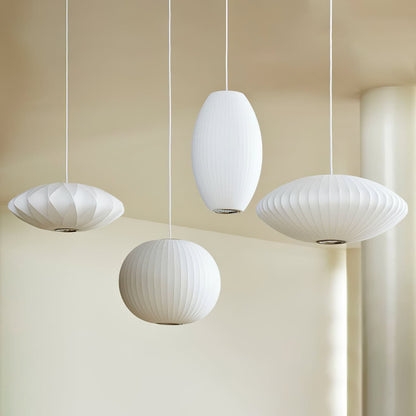 Minimalist White Bubble Hanging Pendant Light