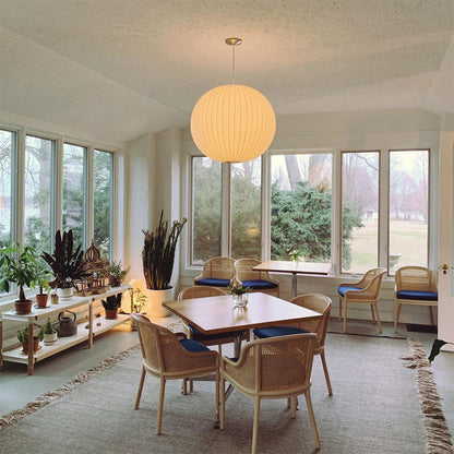 Minimalist White Bubble Hanging Pendant Light