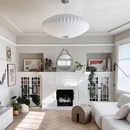 Minimalist White Bubble Hanging Pendant Light