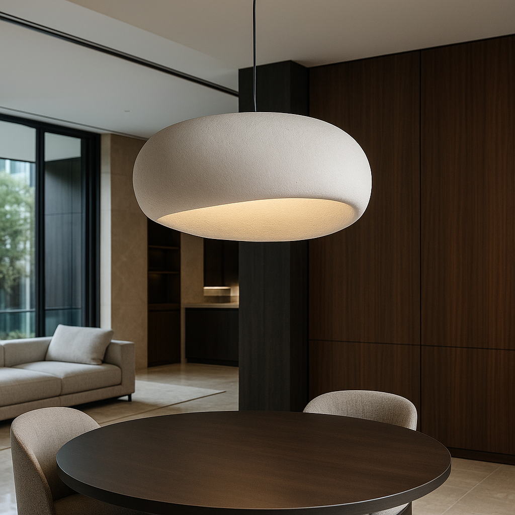 Hudson & Jurgen – Nordic Pendant Lighting | Dimmable Glass & Metal Ceiling Light Fixture | Adjustable Height for Ambient Home Decor