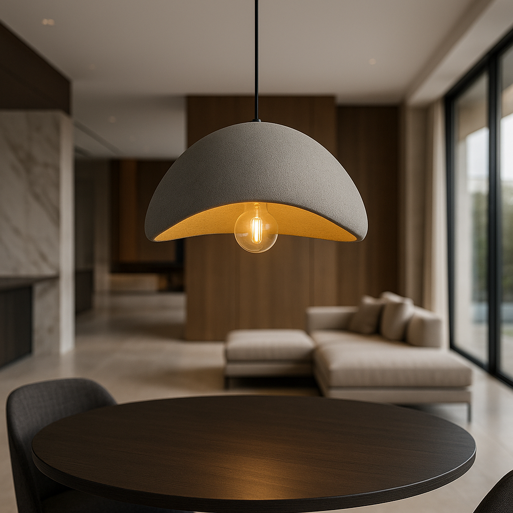 Hudson & Jurgen – Nordic Pendant Lighting | Dimmable Glass & Metal Ceiling Light Fixture | Adjustable Height for Ambient Home Decor