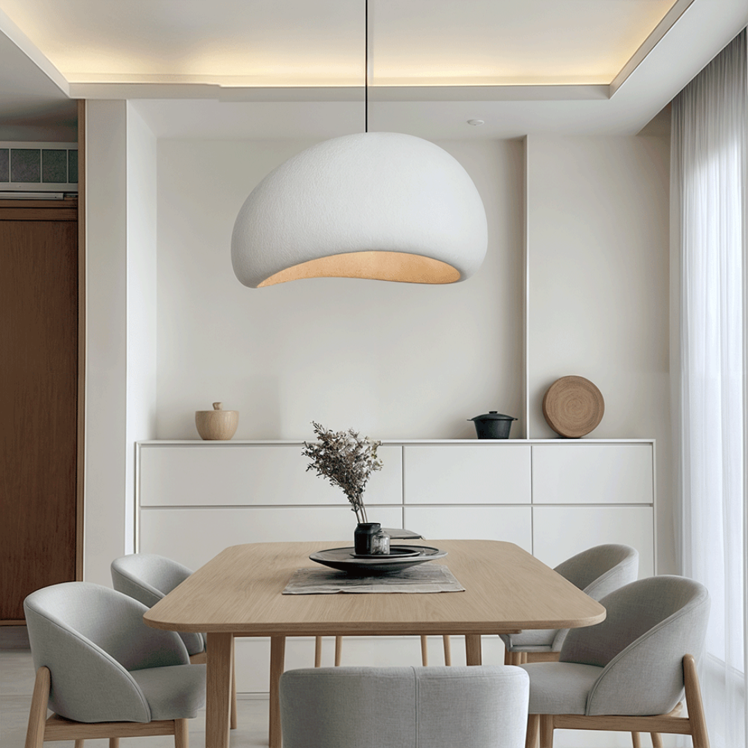 Hudson & Jurgen – Nordic Pendant Lighting | Dimmable Glass & Metal Ceiling Light Fixture | Adjustable Height for Ambient Home Decor