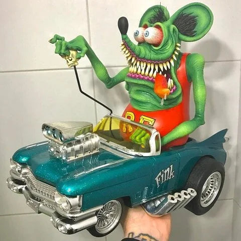 Hudson & Jurgen – Nostalgic Collectible Toy | Hot Rod Monster Model with Handcrafted Details | Unique Vintage Americana for Halloween Decor