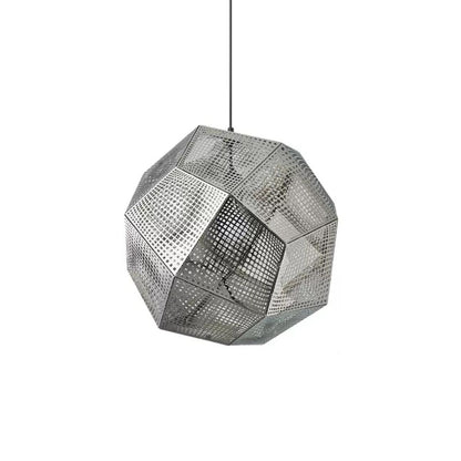 Geometric Round Electroplated Metal Postmodern Pendant Light Chandelier Ceiling Light