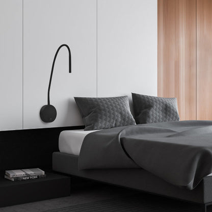 Minimalist USB Rechargeable Silicone Spotlight LED Reading Wall Sconce Lamp