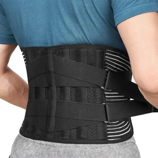 Hudson & Jurgen – 360° Lumbar Support Belt with Memory Aluminum & Steel Springs | Breathable Design for Pain Relief