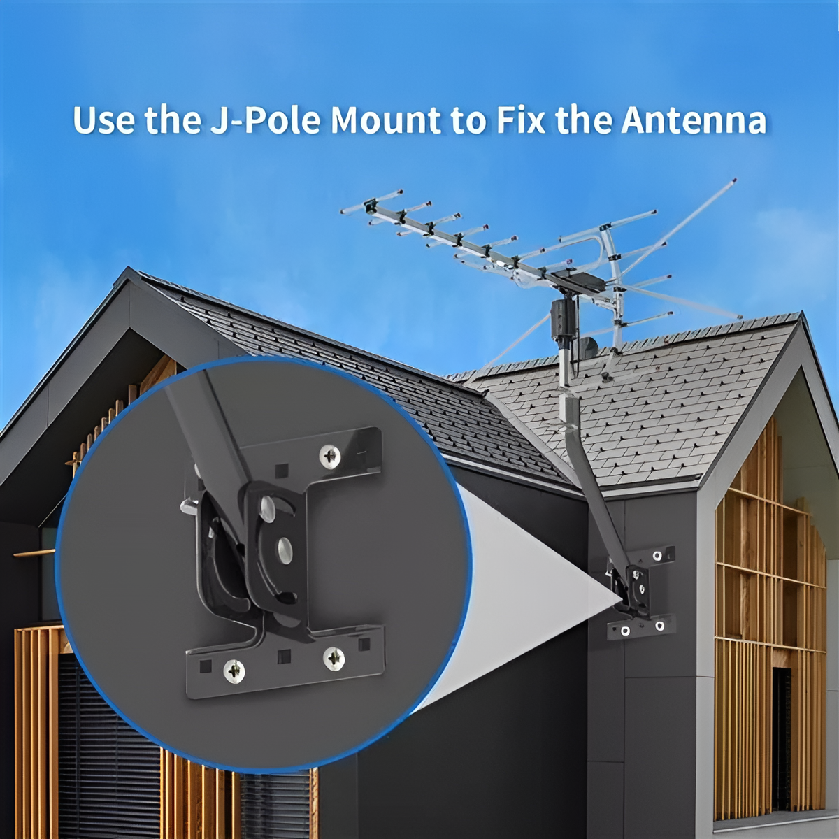 Hudson & Jurgen – Outdoor HD TV Antenna | 360-Degree Rotation with Smart Signal Processor | Weather-Resistant Design for Crystal-Clear Reception