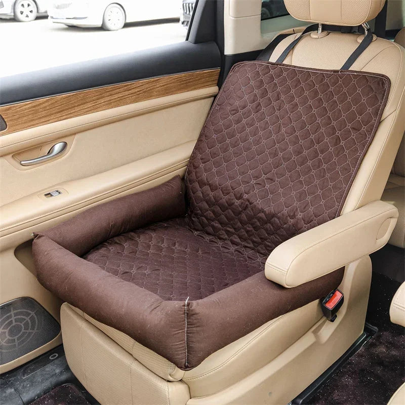 Hudson & Jurgen – Waterproof Dog Car Seat Cover with Anti-Soil Protection | Portable Travel Bed for Small & Medium Dogs