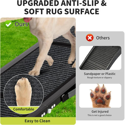 Hudson & Jurgen – Pet Ramp Collection | Folding Dog Ramp for Bed & Car with Non-Slip Surface | Lightweight Design for Safe Access