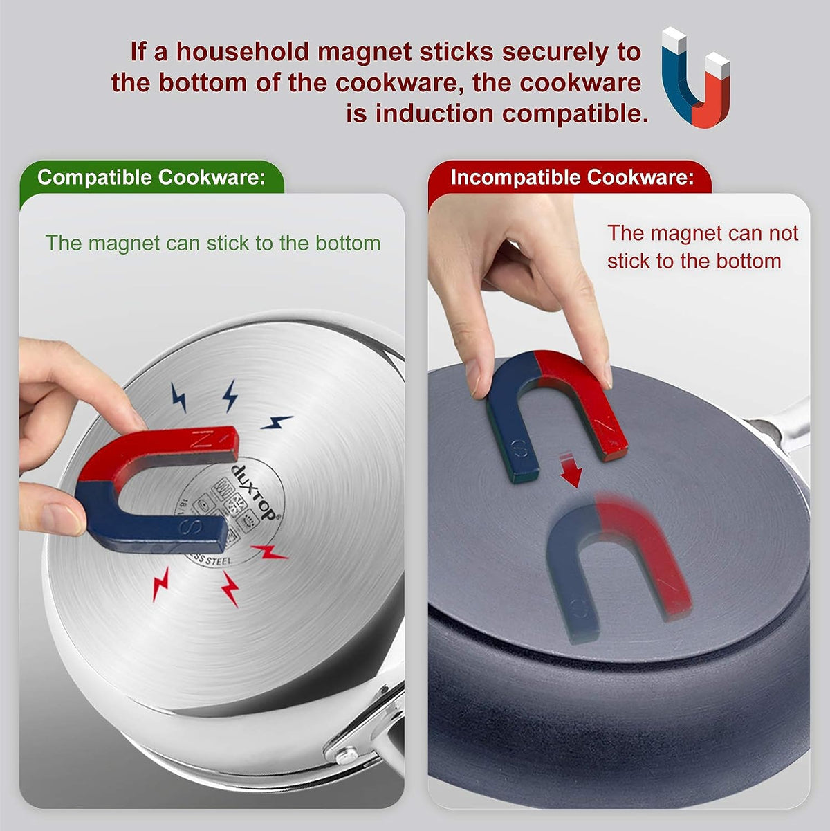Hudson & Jurgen – Portable Induction Cooktop | 1800W with Precise Temperature Control | Compact Design for Efficient Cooking