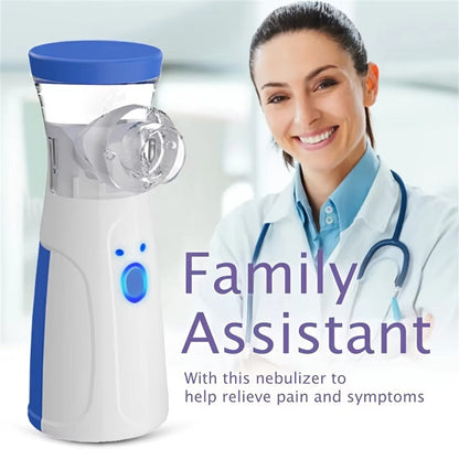 Hudson & Jurgen – Portable Nebulizer Machine with Quiet Operation | Compact Inhalation Device for On-the-Go Breathing Relief