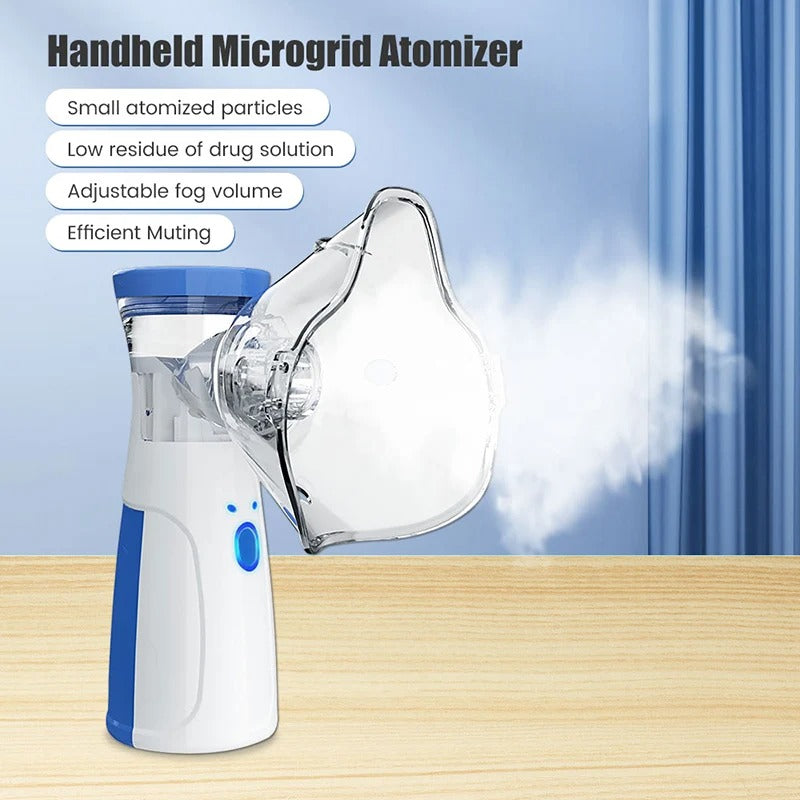 Hudson & Jurgen – Portable Nebulizer Machine with Quiet Operation | Compact Inhalation Device for On-the-Go Breathing Relief