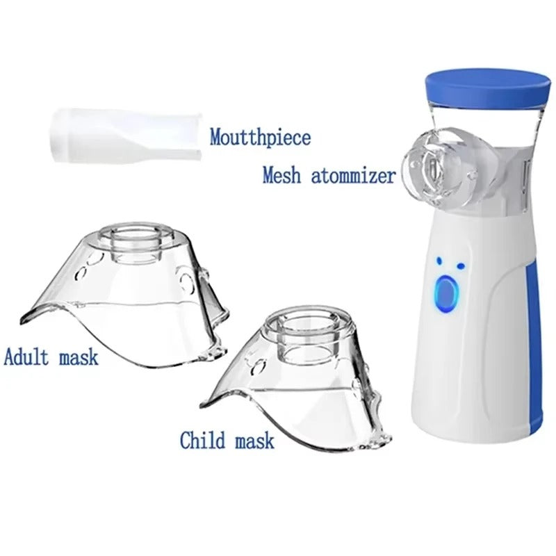 Hudson & Jurgen – Portable Nebulizer Machine with Quiet Operation | Compact Inhalation Device for On-the-Go Breathing Relief