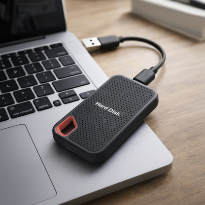 Hudson & Jurgen – Portable SSD External Hard Drive with High-Speed USB-C | Compact Design for Fast Data Transfer
