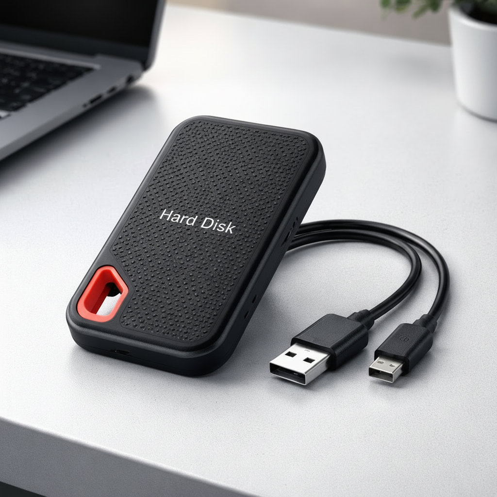 Hudson & Jurgen – Portable SSD External Hard Drive with High-Speed USB-C | Compact Design for Fast Data Transfer
