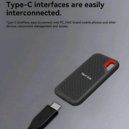 Hudson & Jurgen – Portable SSD External Hard Drive with High-Speed USB-C | Compact Design for Fast Data Transfer