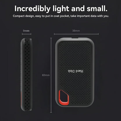 Hudson & Jurgen – Portable SSD External Hard Drive with High-Speed USB-C | Compact Design for Fast Data Transfer