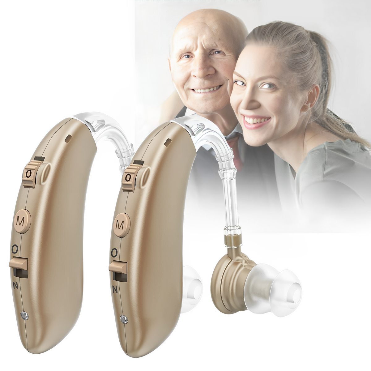 Hudson & Jurgen – Rechargeable OTC Hearing Aids with Noise Reduction | Comfortable Fit for Clear Sound