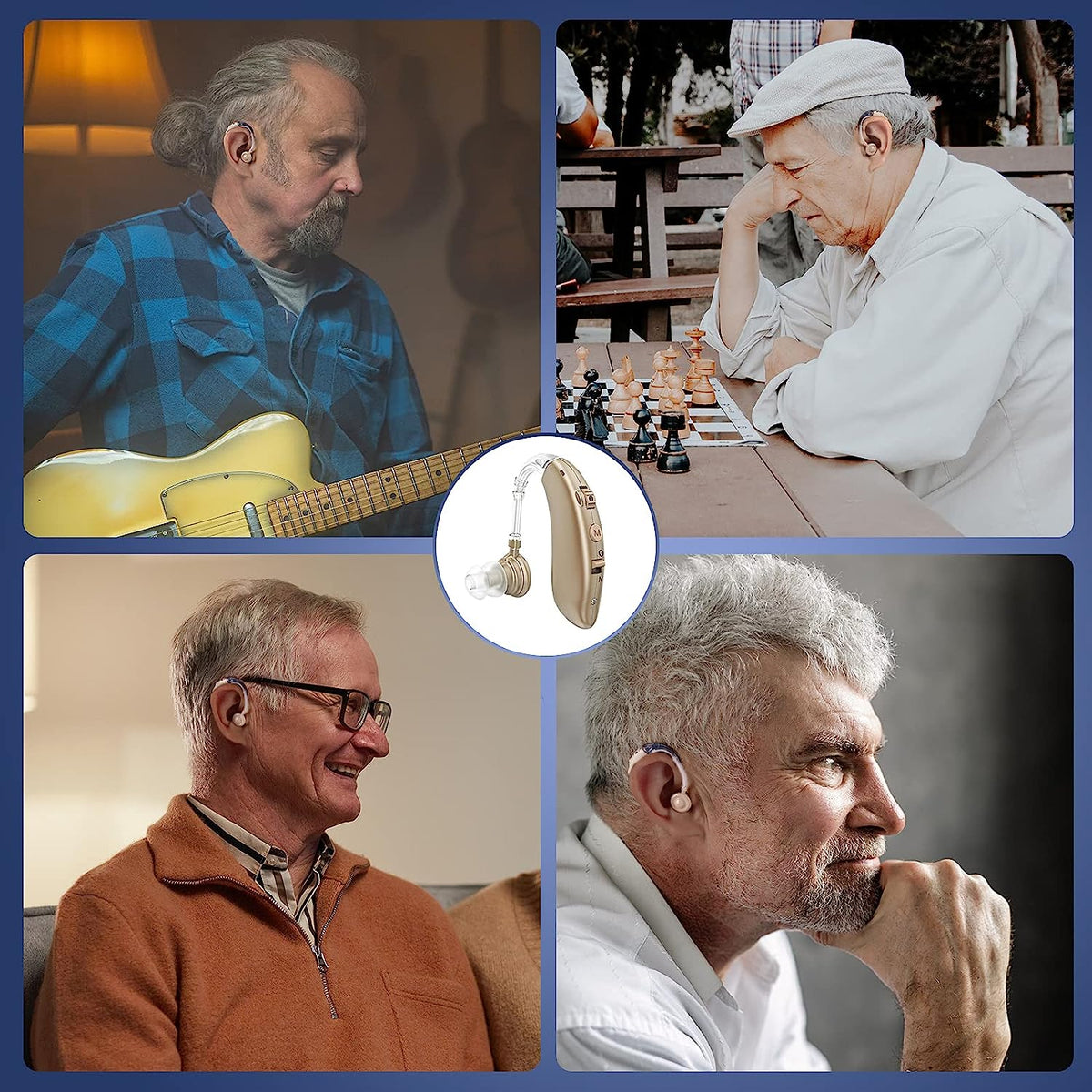 Hudson & Jurgen – Rechargeable OTC Hearing Aids with Noise Reduction | Comfortable Fit for Clear Sound