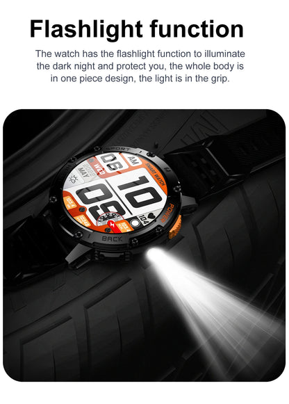 AMOLED smartur – vandtæt fitness tracker med Bluetooth-opkald