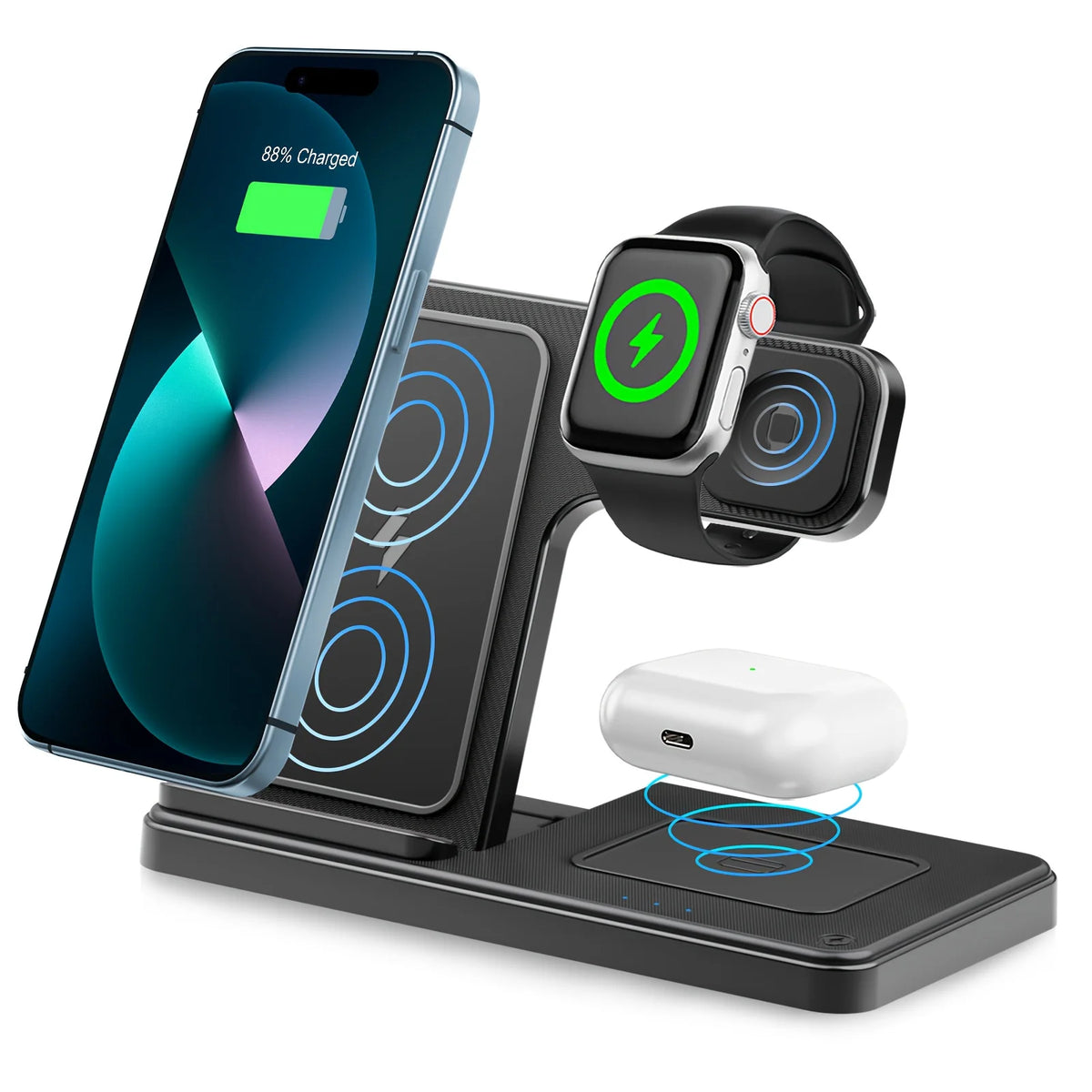 3-in-1 Foldable Magnetic Wireless Charger