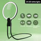 Led Magnifying Glass Hanging Neck Handheld Desktop Large Screen Lens Acrylic Magnifying Glass for Seniors Reading Sewing Jewels