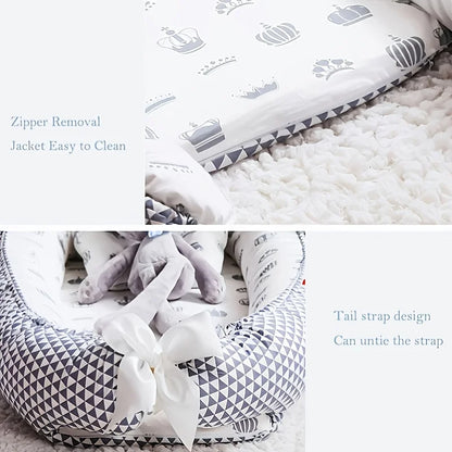 Portable Baby Nest for Co-Sleeping – Breathable & Adjustable