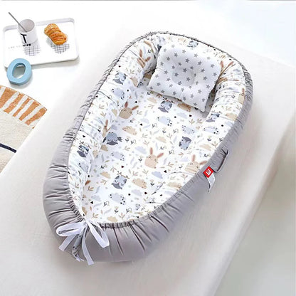 Portable Baby Nest for Co-Sleeping – Breathable & Adjustable