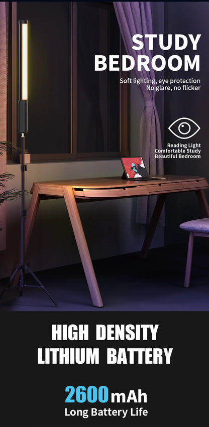 Handheld RGB LED Light Wand – 50CM Photography Studio Lamp