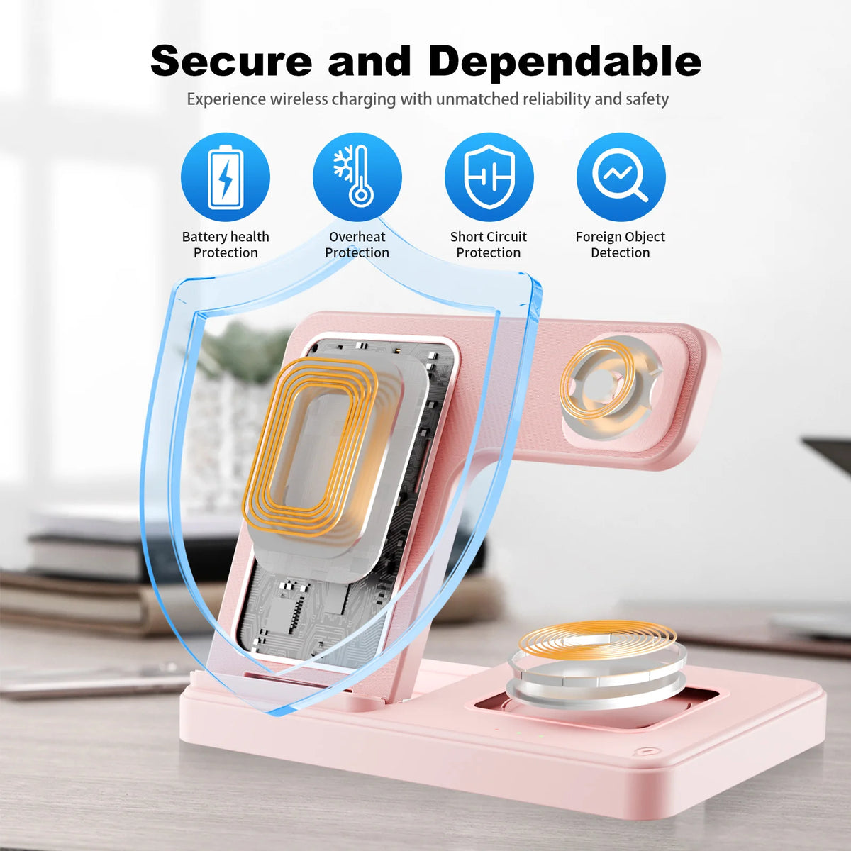 3-in-1 Foldable Magnetic Wireless Charger