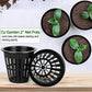 50/100pcs 2-Inch Hydroponic Net Pots – Wide Lip Slotted Mesh Baskets