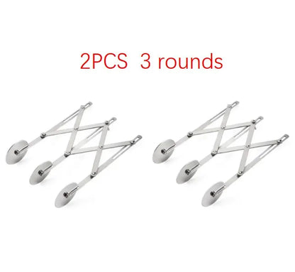 Stainless Steel Multi-Wheel Dough Divider – Adjustable Pastry Cutter