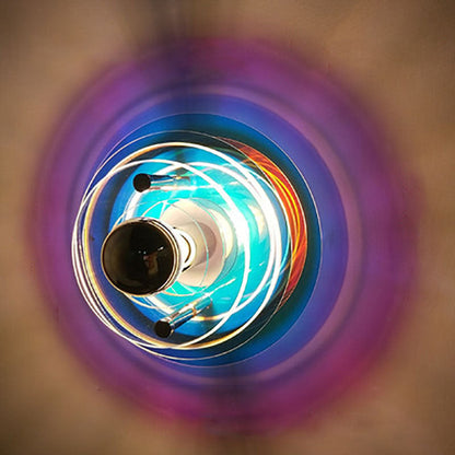 Modern Colorful Iron Acrylic Flying Saucer Shade Light Wall Sconce Lamp For Room