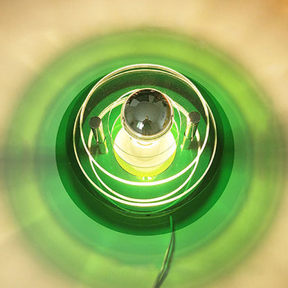 Modern Colorful Iron Acrylic Flying Saucer Shade Light Wall Sconce Lamp For Room