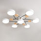 Modern Nordic Round Molecule Branch Design LED Semi-Flush Mount Ceiling Light