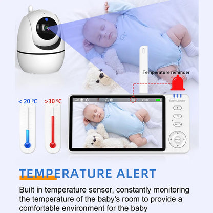 5.0-tommer trådløs video babyalarm – ABM501