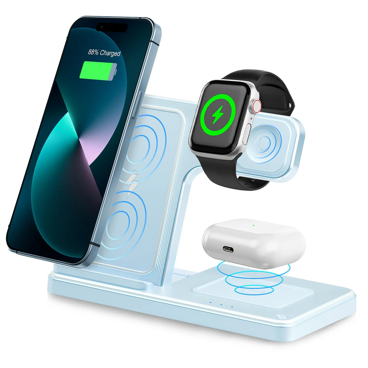 3-in-1 Foldable Magnetic Wireless Charger